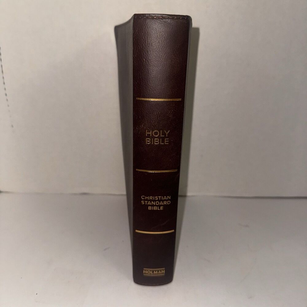 CSB Super Giant Print Reference Bible Brown Genuine Leather Holman 2017